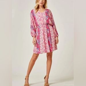 Andree by Unit Floral Mixed Print Babydoll Dress Size 2X